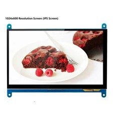 7 Inch IPS Touchscreen Monitor 1024x600 for Raspberry Pi 4 3 2 B B A HDMI