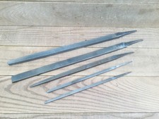 Vintage Five Heavy Duty Engineers Square Files Engineers Metalworking Files