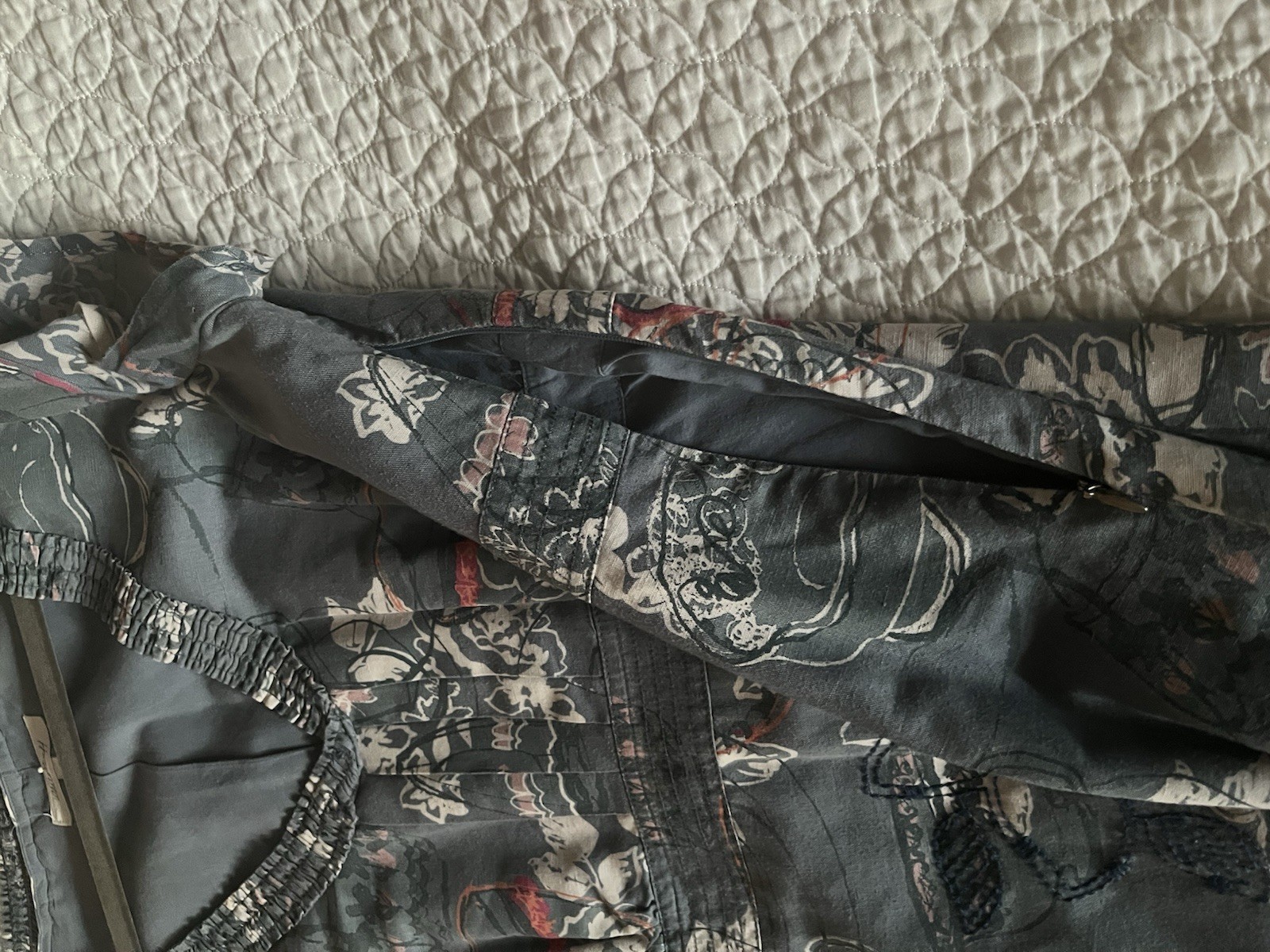 PRETTY WHITE STUFF LIGHT BLUE PATTERN SUMMER DRES… - image 2