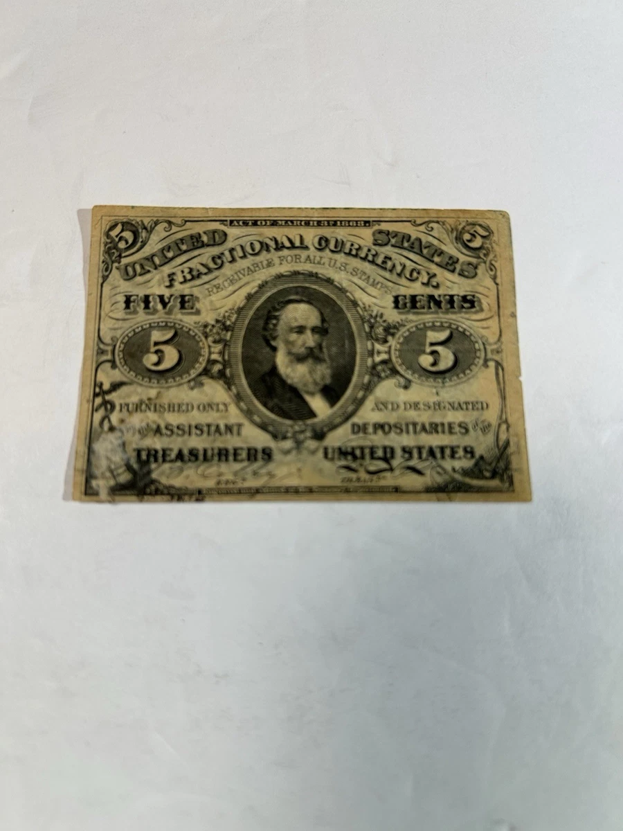 Circulated Uncertified $5 US Fractional Paper Currency for sale | eBay