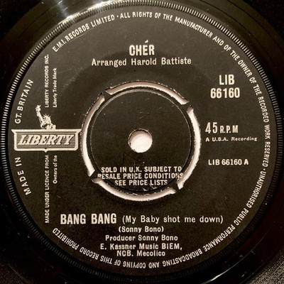 Cher - Bang Bang (My Baby Shot Me Down) (7'', Single) - 3276966622