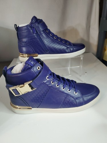 Aldo Leather Gold Detail Men’s Streetwear High Top Sneaker Men’s Size 10