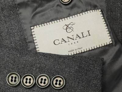 Current Canali 1934 Tropical Wool Static Fleck Made in Italy 44