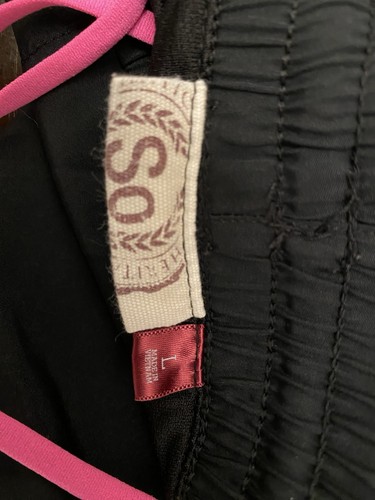 Women’s SO Swim Shorts, Zebra Blk/hot Pink, Large Drawstring - Picture 3 of 3