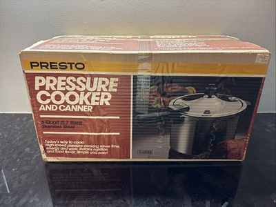 #ad Vintage Presto 6qt Pressure Cooker and Canner New In Box Never Used 1980s NOS $69.99