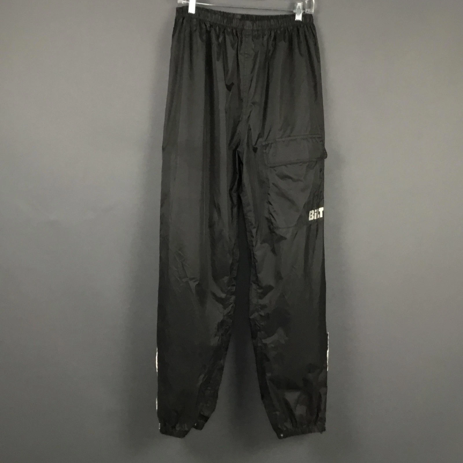 BiLT Pants Mens XL Black Motorcycle Riding Overpants Lined Zip Ankle Cargo BLW 8