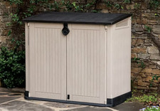 Outdoor Garden Storage Shed, Keter Store It Out Midi 880L Storage Box - Brown