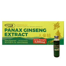 Red PANAX Ginseng Extract Premium 12 years old Roots 8000 Mg 30 Bottles