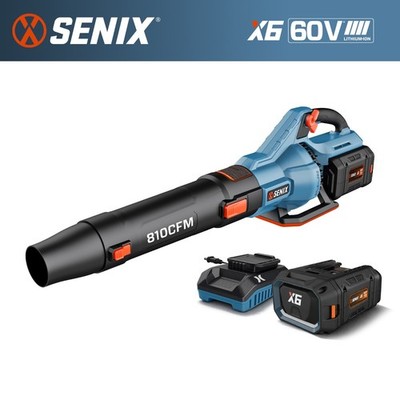 SENIX X6 60V Cordless Leaf Blower 810 CFM Brushless (Battery & Charger Included)