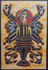 Original 2005 Stuart G Cripwell Traditional Tattoo Flash LARGE SIZE Print Poster