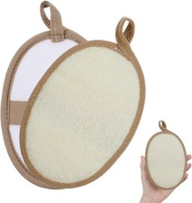 2 Pcs Loofah Sponge Natural Body Scrubber Loofahs for Shower Yellow