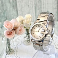 GUCCI 101L Silver Wristwatch Ladies Timepiece Authentic Genuine Rare