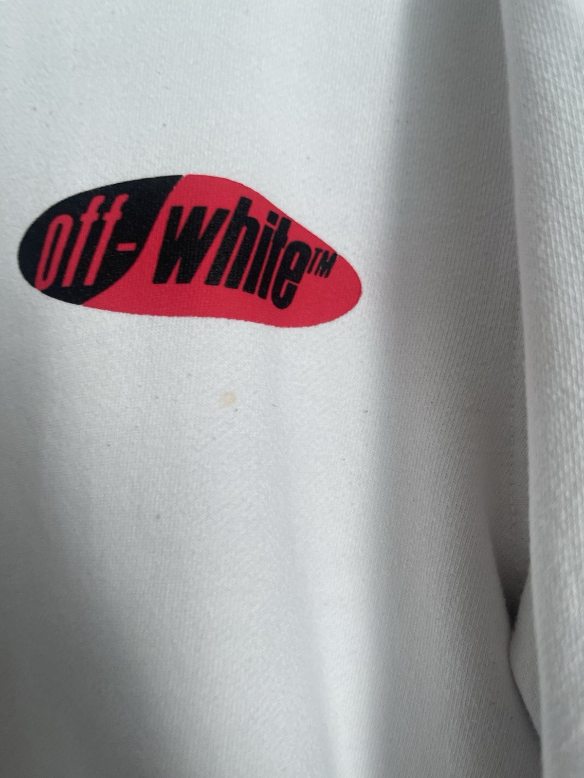 Off White Virgil Diagonal Split Logo Red Black Lo… - image 13