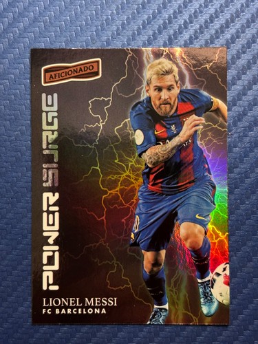 Lionel Messi 2016-2017 Panini Aficionado Power Surge Refractor SSP HTF