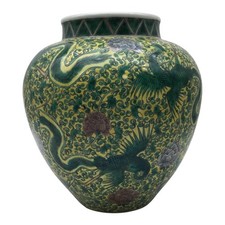 中国 染付草花文壶時代 青花 大壺 花瓶 古董 青花魚藻文酒会壺 | 景徳鎮窯 | 収蔵品詳細 | 作品を知る | 東京富士