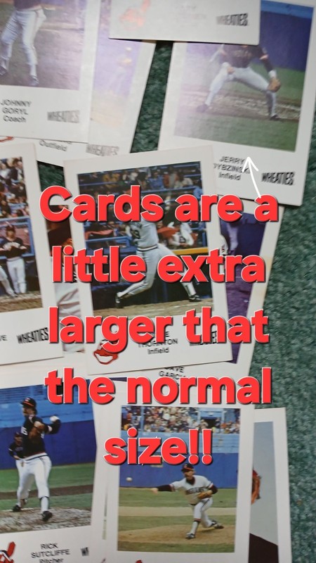 Set Of 30 Wheaties Of Cleveland Baseball Players Cards 