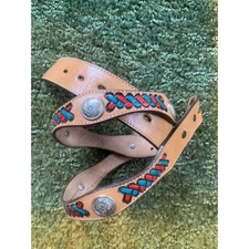 Women's Nocona Leather Belt Made in Texas Waist Size 32