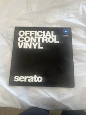 Serato Official Control Vinyl Blue Timecode Records DJ Pair w Sleeve