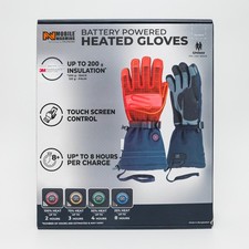 Mobile Warming Fieldsheer Battery Heated Gloves Blue Touch Screen Unisex XL 3M