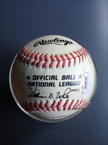 Hank Aaron Braves Autographed Official 1988 National League Baseball JSA LOA - Picture 2 of 3