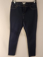 Versona Women’s Jeans Size 16 Dark Wash Skinny Stretch Denim Mid Rise