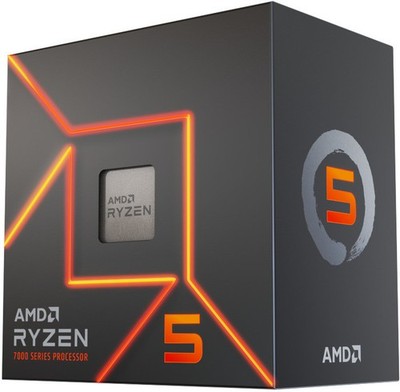 AMD Ryzen 5 7600 6 Cores / 12 Threads 65 watts Max Freq 5.2Ghz 38MB Cache
