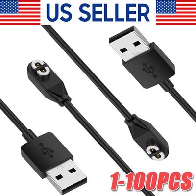 USB Magnetic Charging Cable for After-Shokz Aeropex Open Run/Comm Headphone lot