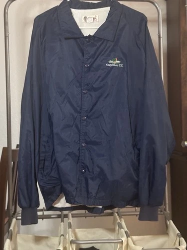 King Rivers Country Club Navy Blue Coaches Jacket Size XL - product listing photo