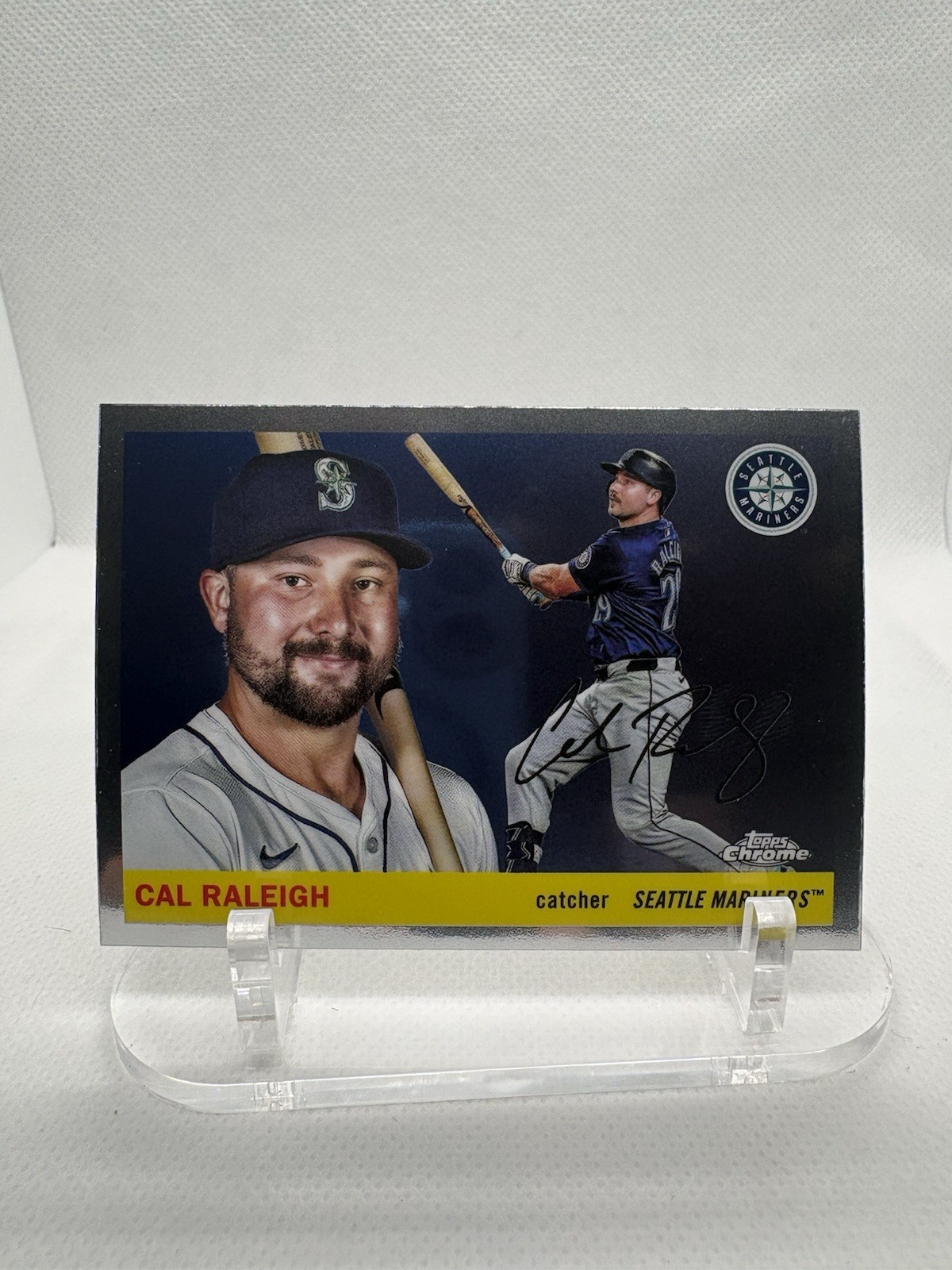 Cal Raleigh #160 2025 Topps Chrome Platinum Seattle Mariners