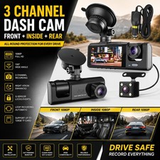 Upgrade Inside Video Recorder Camera G-sensor HD 1080P Car Dual Lens Dash Cam