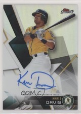 2018 Topps Finest Khris Davis #FA-KD Auto 0w8