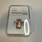 1957 Proof Lincoln Cent certified PF 67 RD by NGC!