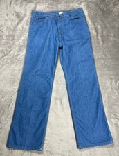 Vintage Levi s Action Jeans Men 34x31 Blue 43415-4514 Brown Tab Straight 90S
