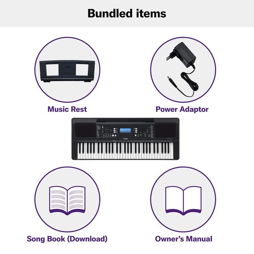 🎹 Yamaha PSR-E373 61-Key Keyboard | Touch Sensitive | USB MIDI | Portable - Picture 8 of 10