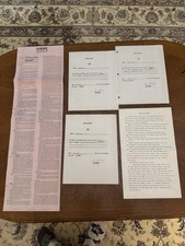 Bobby Hebert USFL 5 Document Lot Contract, Termination Agreement, Fines