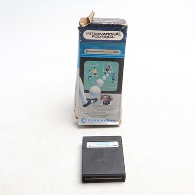 INTERNATIONAL FOOTBALL Commodore 64 Cartridge Game C64 Boxed