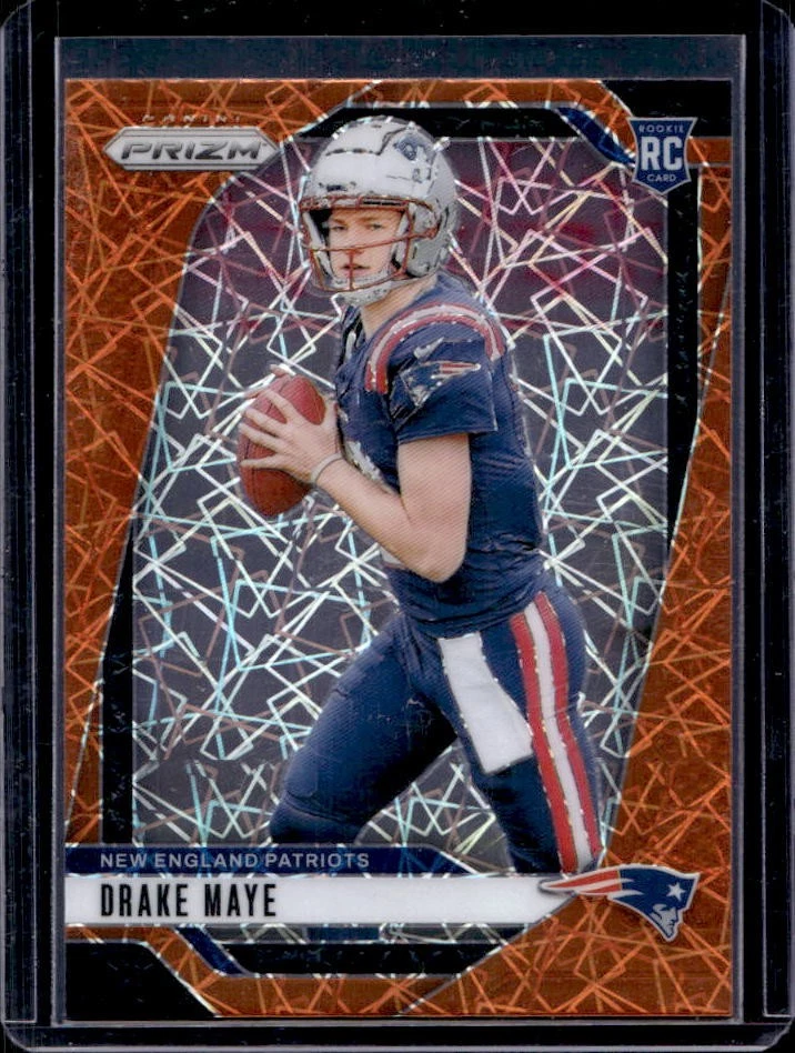 2024 Prizm Drake Maye RC Lazer Rookie #329 Patriots