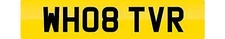 PRIVATE NUMBER PLATE WH08 TVR CHERISHED REGISTRATION WHO TVR PERSONAL CAR REG