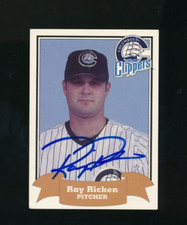 1997 BEST COLUMBUS CLIPPERS POLICE TEAM SET Ray Ricken signed auto autograph