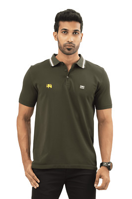 Moose Men s Seamless Slim Fit Polo T-Shirt