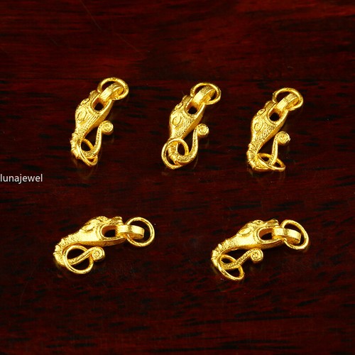 1 Stck. 18K Gelbgold AU750 Pixiu Verbinden Verschluss Anhänger Armband Zum Selbermachen - Bild 3 von 5