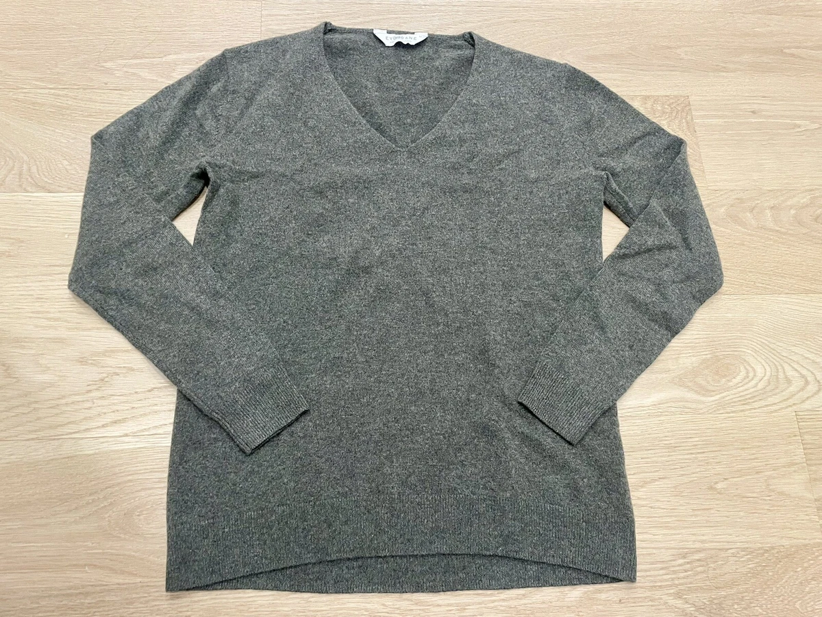 Everlane Boyfriend V Neck Cashmere Moss Green XS eBay