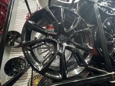 22'' inch RW Wheels for Jeep Grand Cherokee Gloss Black Rims SRT Spider Monkey