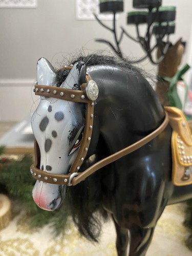 Bratz Puppen schwarzes Pferd Sattel Föhn Hufeisen Clip - Bild 5 von 7