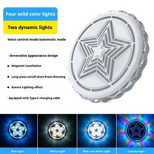 LED Car Roof Light Rich Colors Adjustable Brightness Decorative Magnetic L D3P7 - Picture 15 of 19