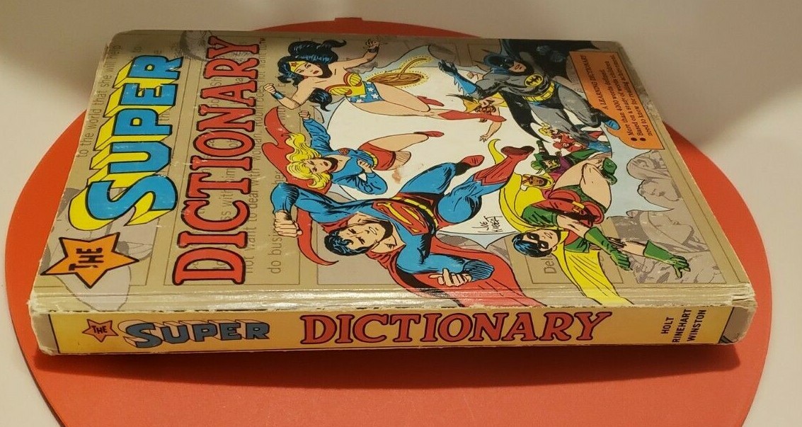 Vintage THE SUPER DICTIONARY Superman, Wonder Woman Batman