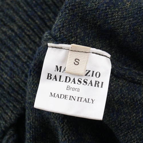 Maurizio Baldassari F/W 24-25 Mélange Knit Wool-Cotton Half-Zip Sweater S NWT - Picture 6 of 7