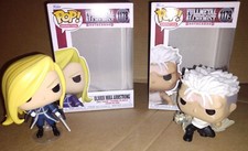 Lote de 4 figuras Funko Pop - ALQUIMISTA FULLMETAL - Lujuria - Cicatriz - Rey Bradley +1