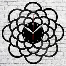 Abstract Vinyl Record Wall Clock Home Fan Art Decor 12'' 30 cm 6969