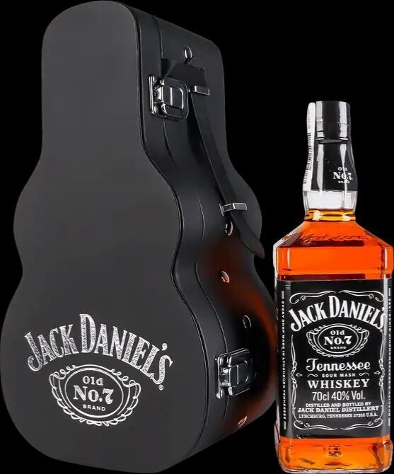 Jack Daniel's Whiskey Limited Edition Guitar Case with Bottle